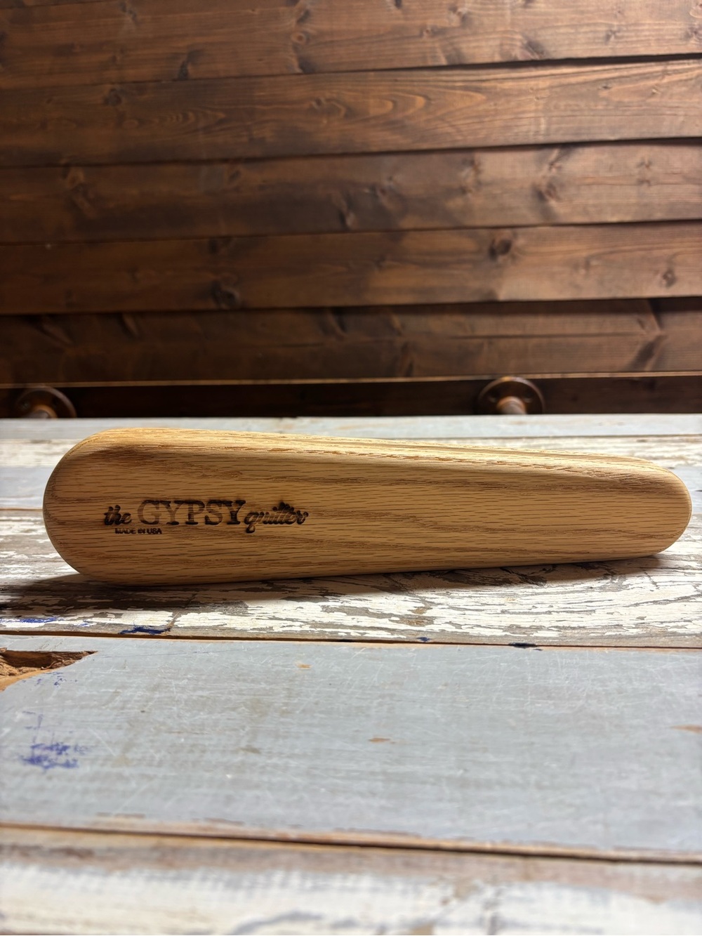 The Gypsy Quilter Clapper Oak Wood Seam Presser